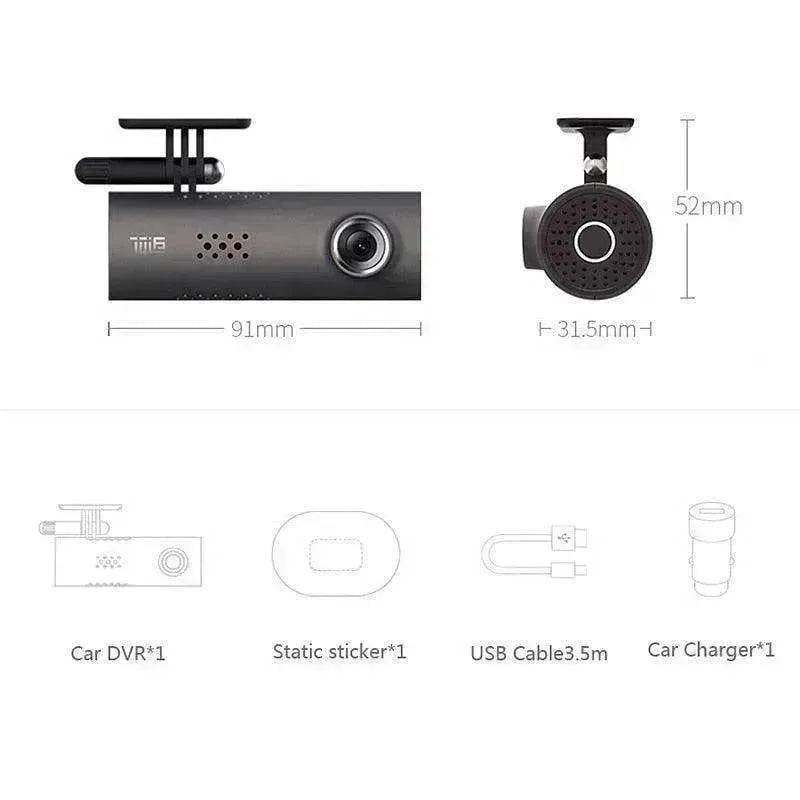 Car Dash - Smart WiFi DVR 130 Degree Wireless Cam 1080P FHD - Night Version - G-Sensor