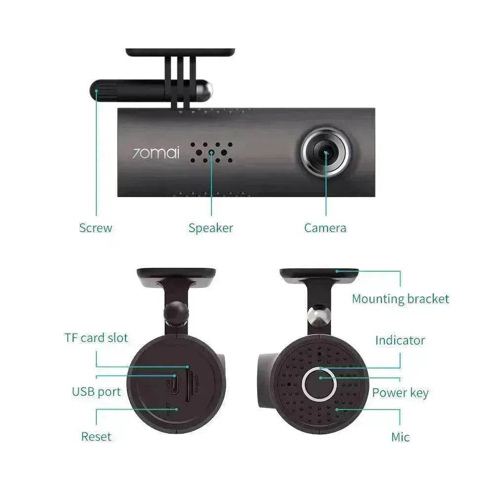 Car Dash - Smart WiFi DVR 130 Degree Wireless Cam 1080P FHD - Night Version - G-Sensor
