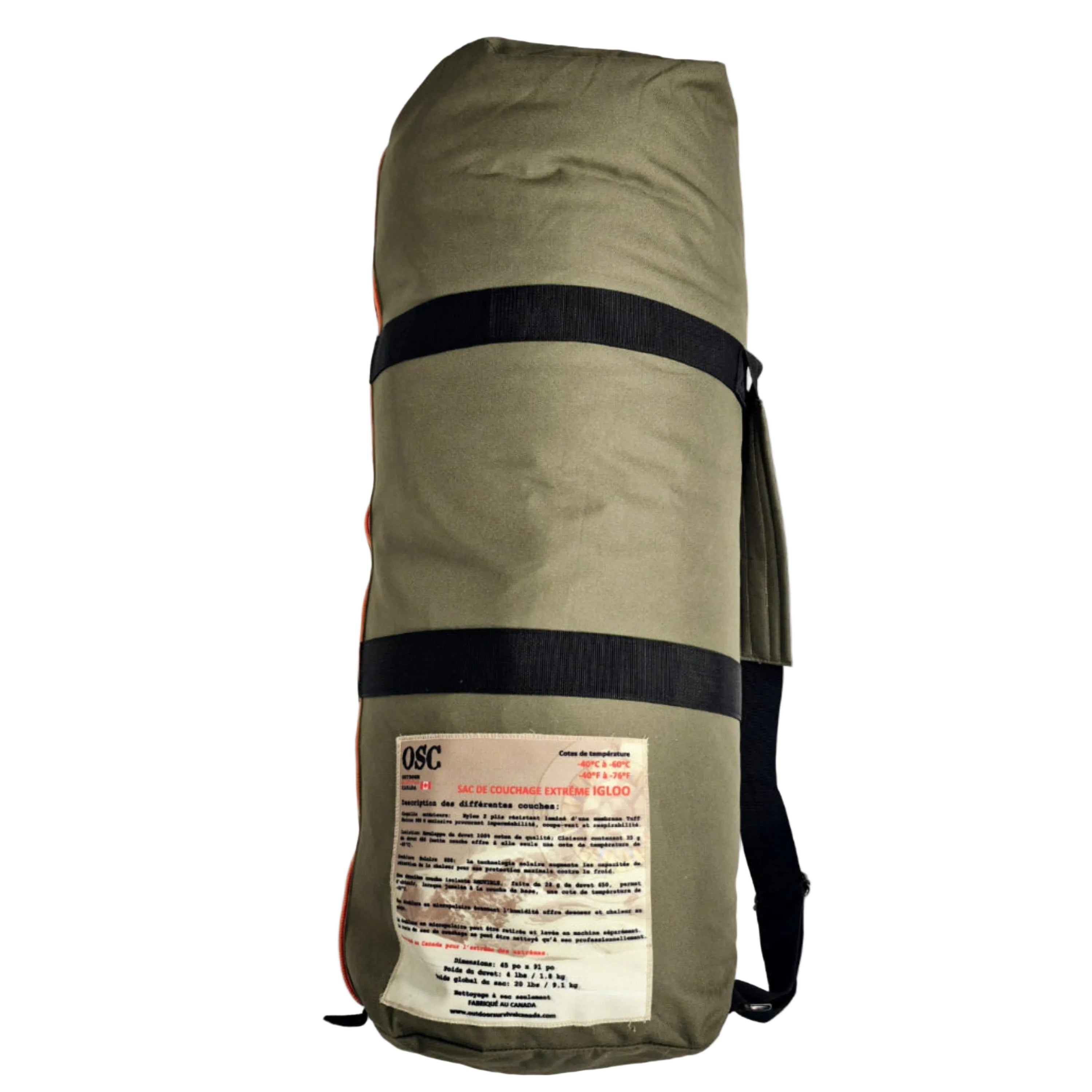 Outdoor Survival Canada Igloo Oversize Layered Down Sleeping Bags -60C/-76F