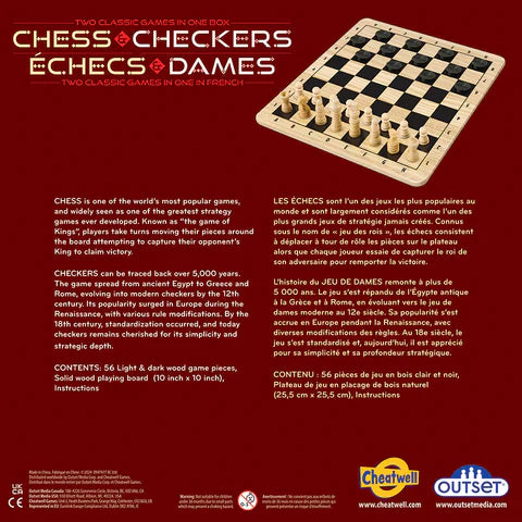 Outset Media - Chess and Checkers (Wood)