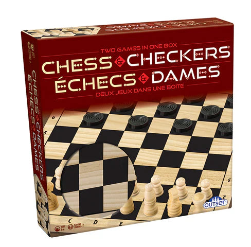 Outset Media - Chess and Checkers (Wood)