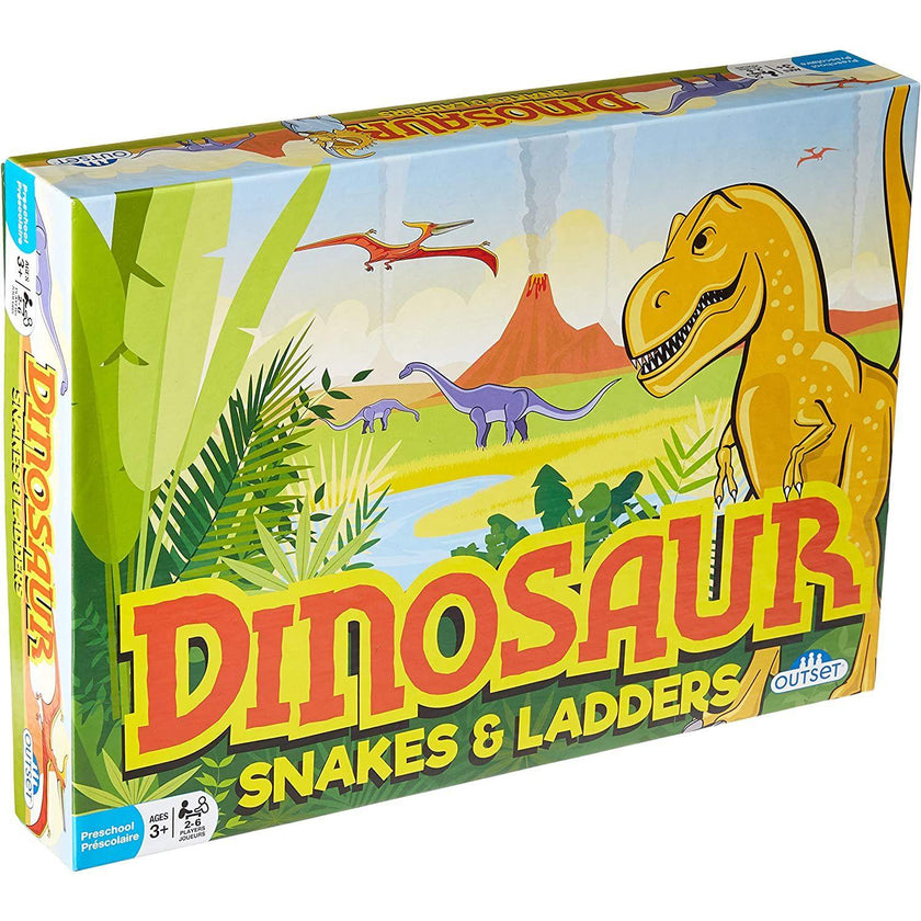Outset Media - Dinosaur Snakes and Ladders (Vintage Design)