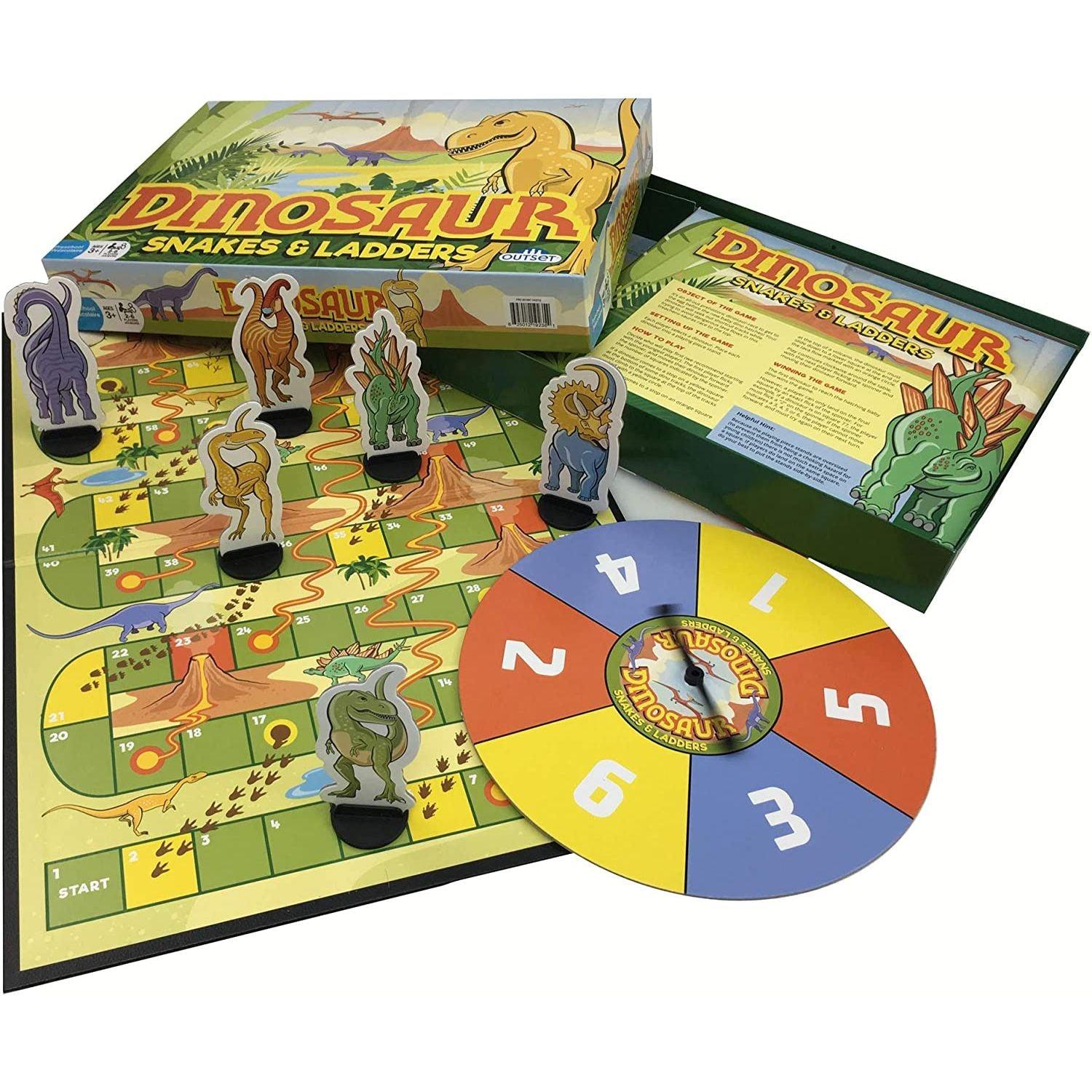 Outset Media - Dinosaur Snakes and Ladders (Vintage Design)