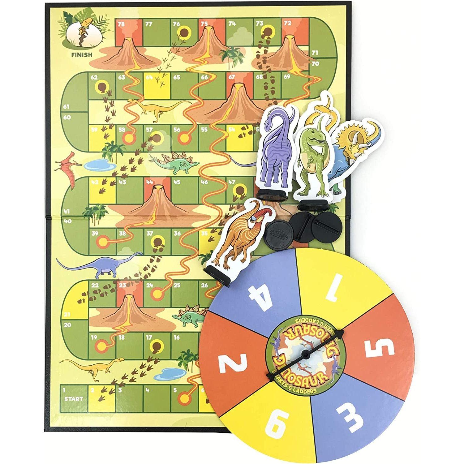 Outset Media - Dinosaur Snakes and Ladders (Vintage Design)