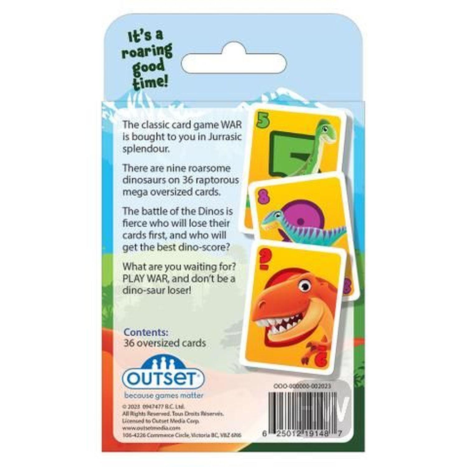Outset Media - Jeu de cartes Dinosaur War