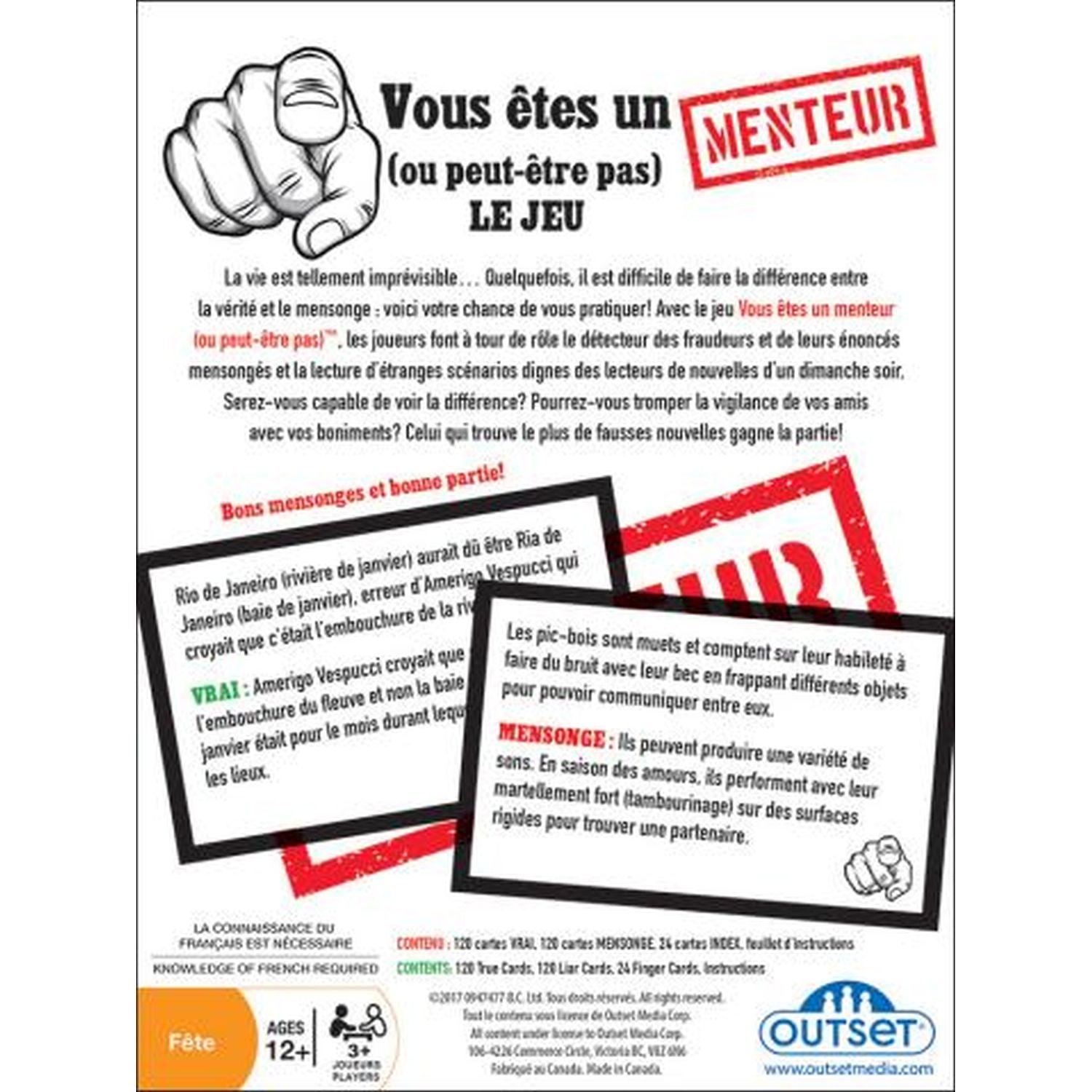 Outset Media - Vous etes un Menteur (FR)