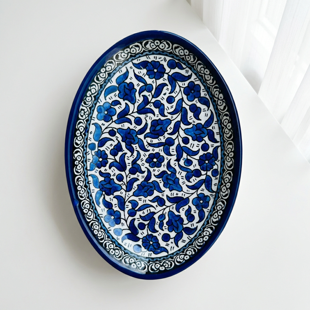 Oval Ceramic Side Dishes | Hand-Painted in Palestine