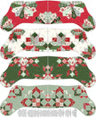 Mistletoe & Holly 35 1/2in x 43in Stockings Panel