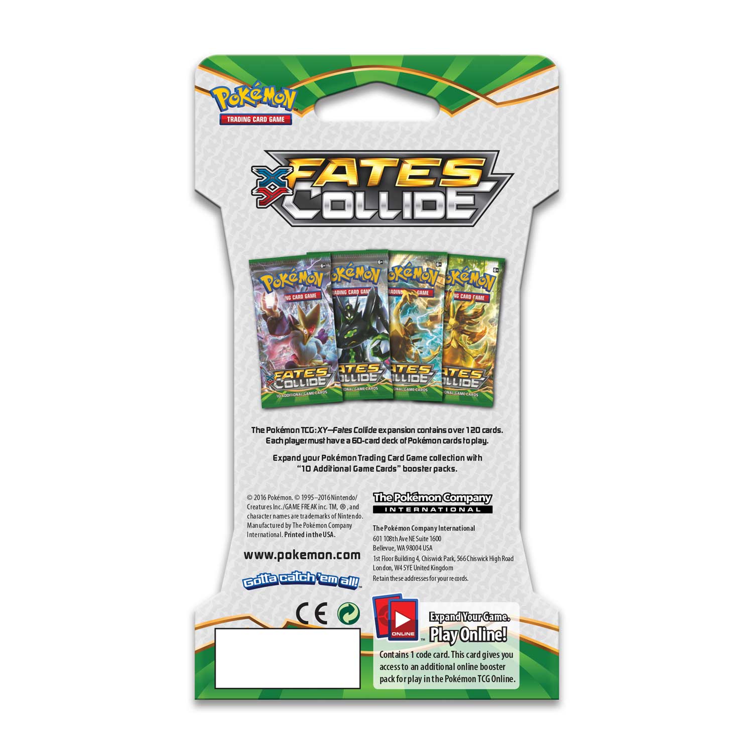 Pokémon TCG - XY - Fates Collide - Sleeved Booster Pack