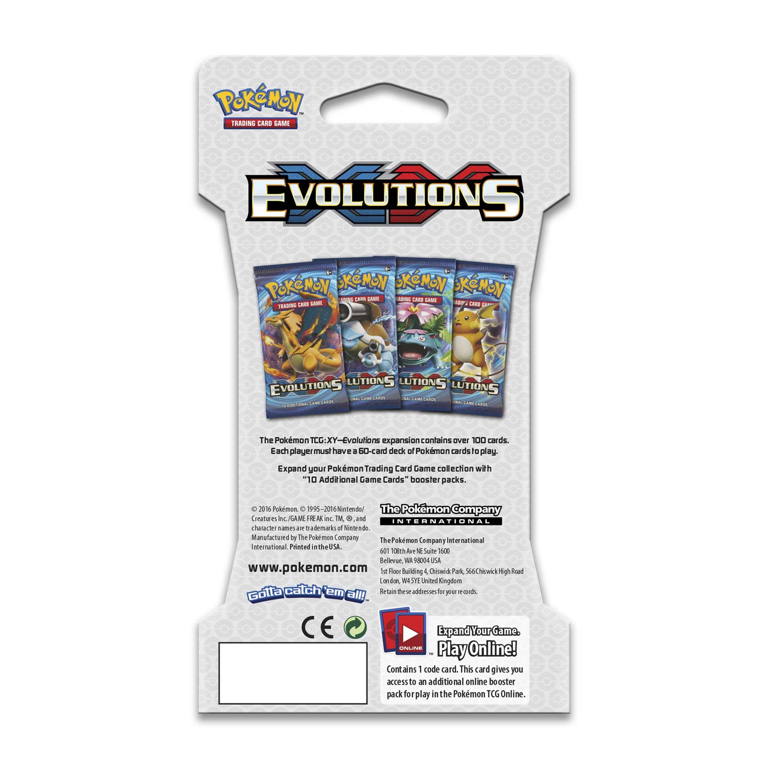 Pokémon TCG - XY - Evolutions - Sleeved Booster Pack
