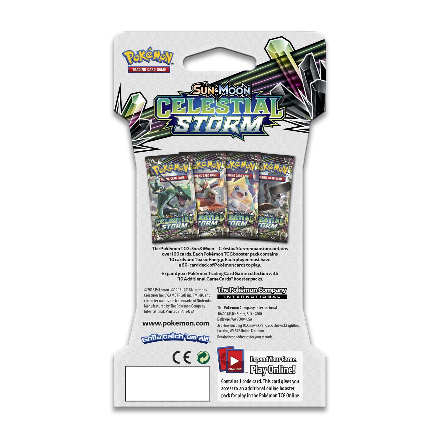 Pokémon TCG - Sun & Moon - Celestial Storm - Sleeved Booster Pack