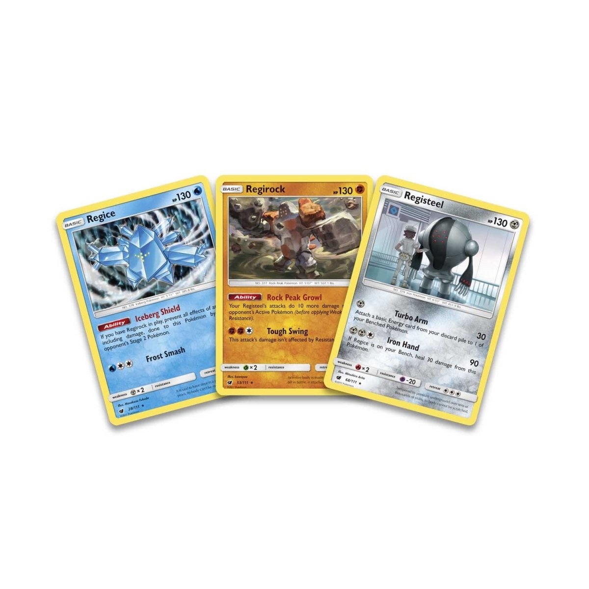 Pokémon TCG - Regice & Registeel & Regirock Promo - 2 Packs Blister