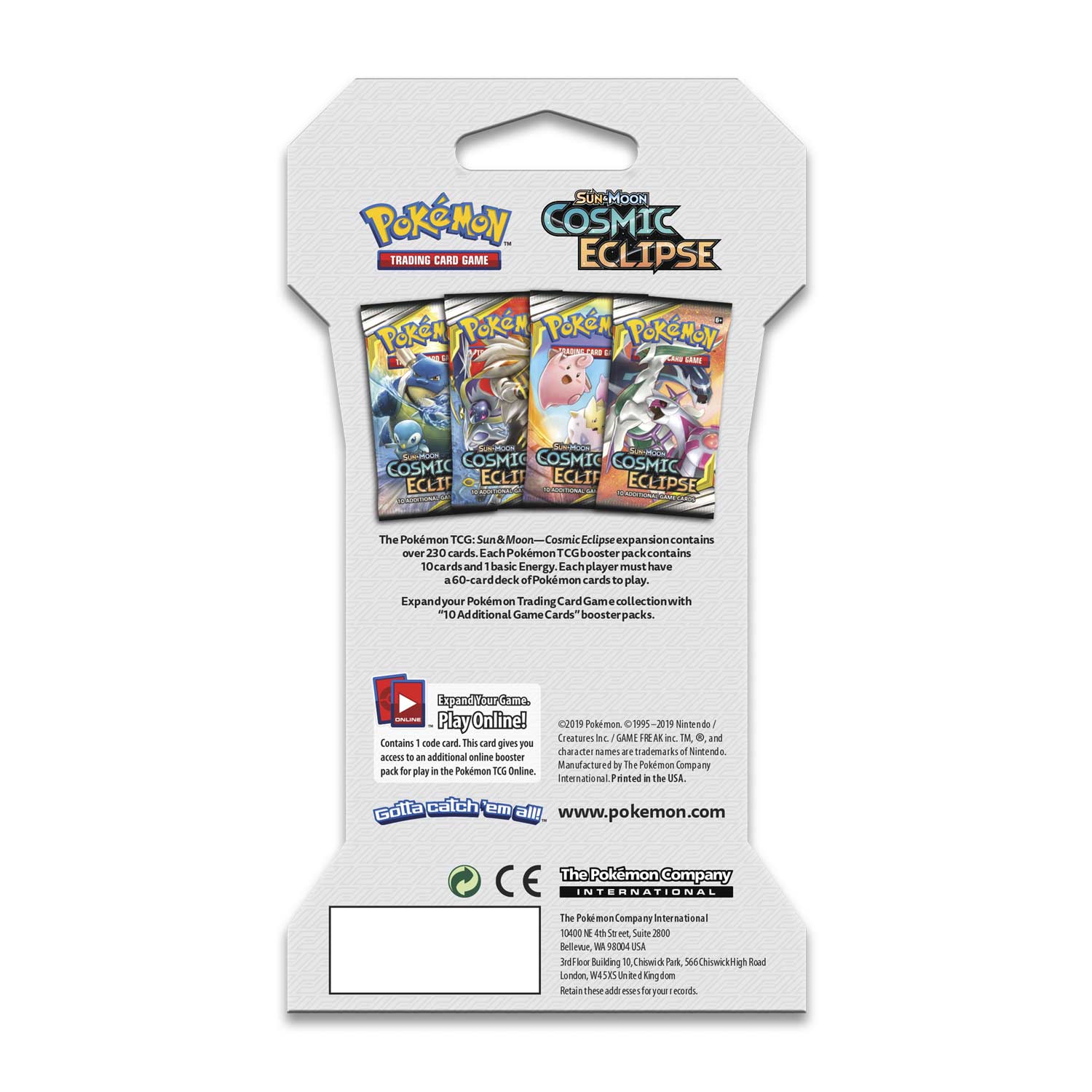 Pokémon TCG - Sun & Moon - Cosmic Eclipse - Sleeved Booster Pack