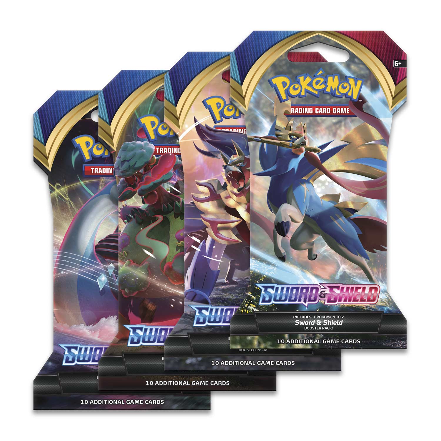 Pokémon TCG - Sword & Shield - Sword & Shield Base - Sleeved Booster Pack