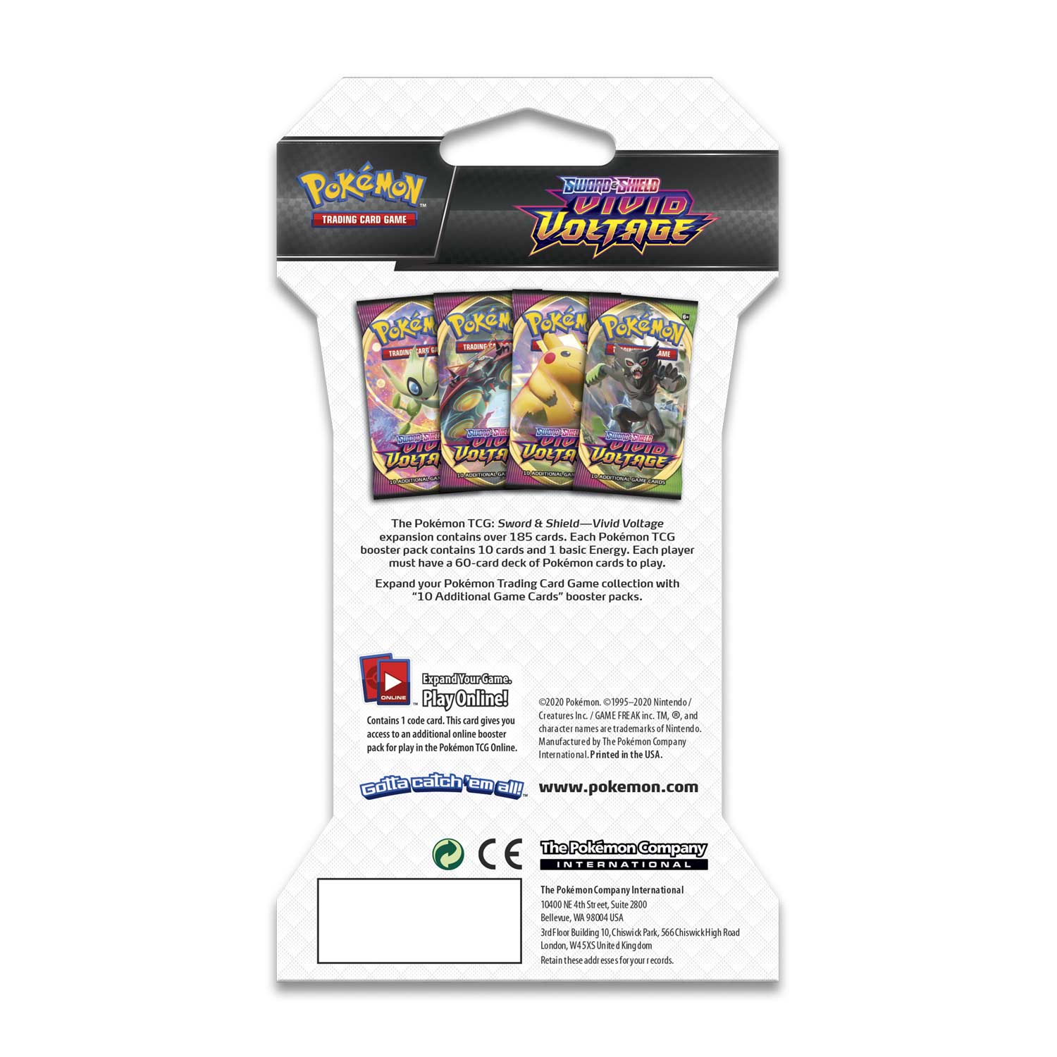 Pokémon TCG - Sword & Shield - Vivid Voltage - Sleeved Booster Pack