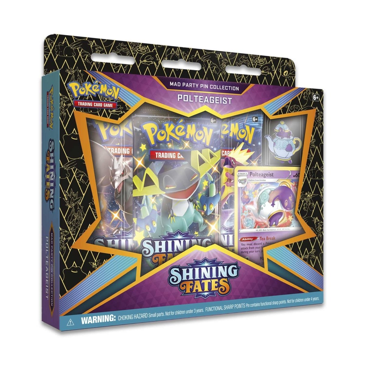 Pokemon Shining Fates Mad Party Pin Collection