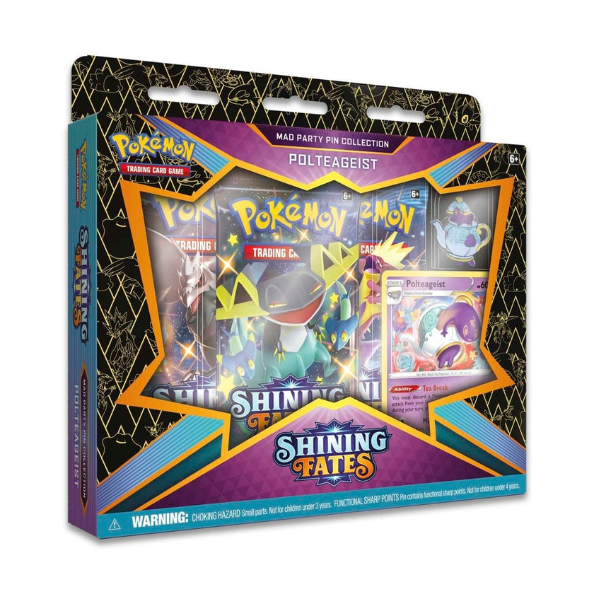 Pokemon Shining Fates Mad Party Pin Collection