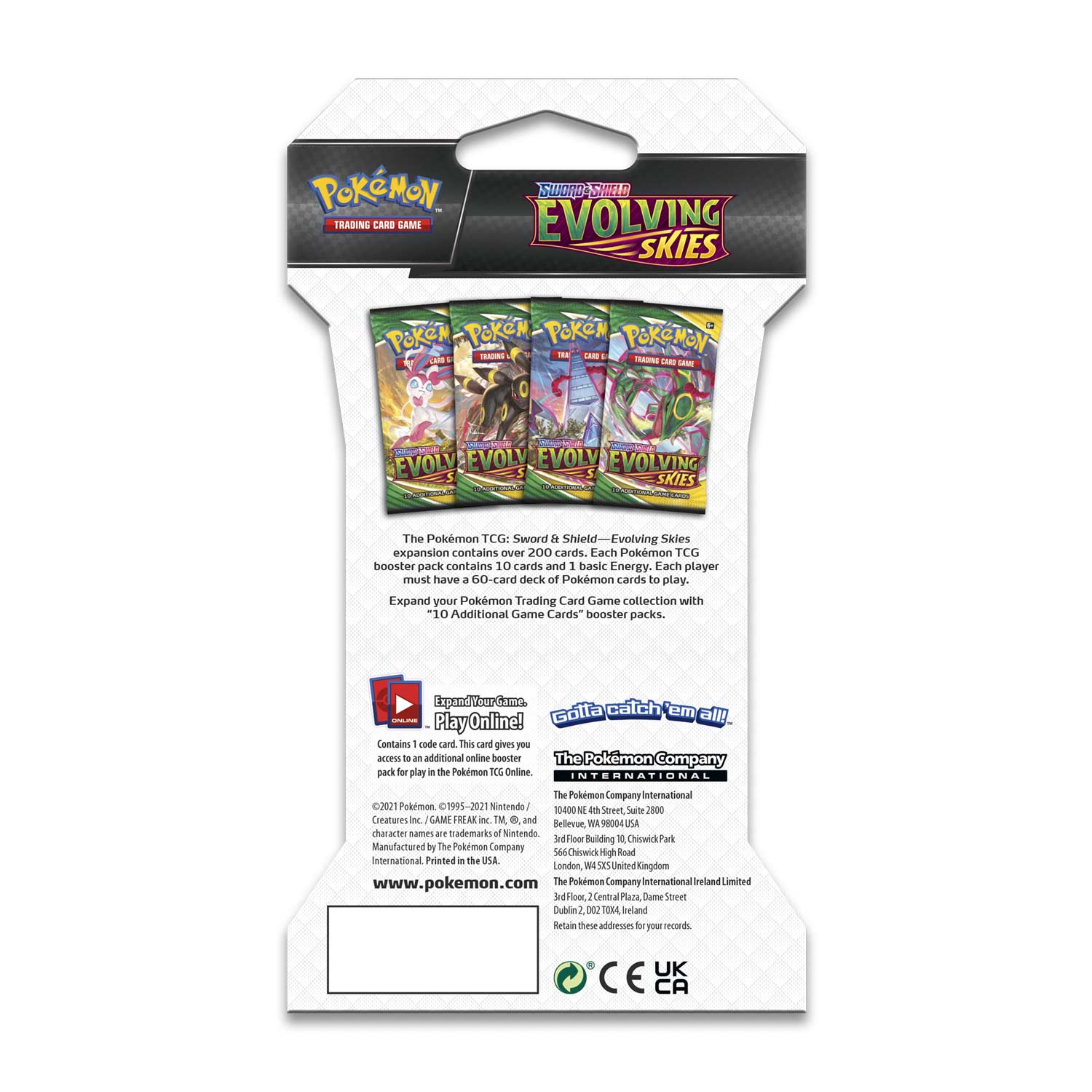 Pokémon TCG - Sword & Shield - Evolving Skies - Sleeved Booster Pack