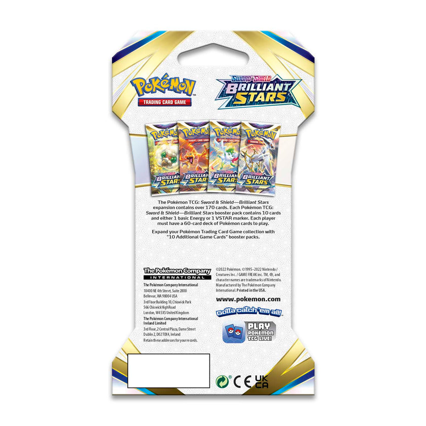 Pokémon TCG - Sword & Shield - Brilliant Stars - Sleeved Booster Pack