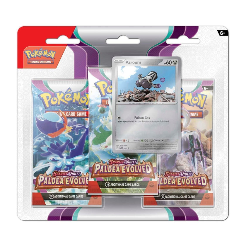 Pokémon TCG - Scarlet & Violet - Paldea Evolved - 3 Packs Blister (Varoom)