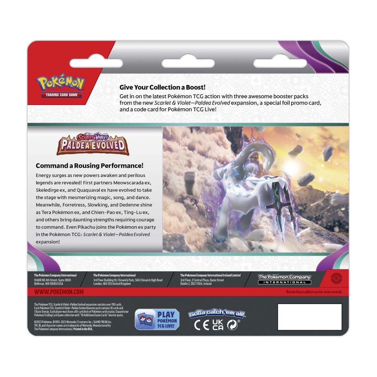 Pokémon TCG - Scarlet & Violet - Paldea Evolved - 3 Packs Blister (Tinkatink)
