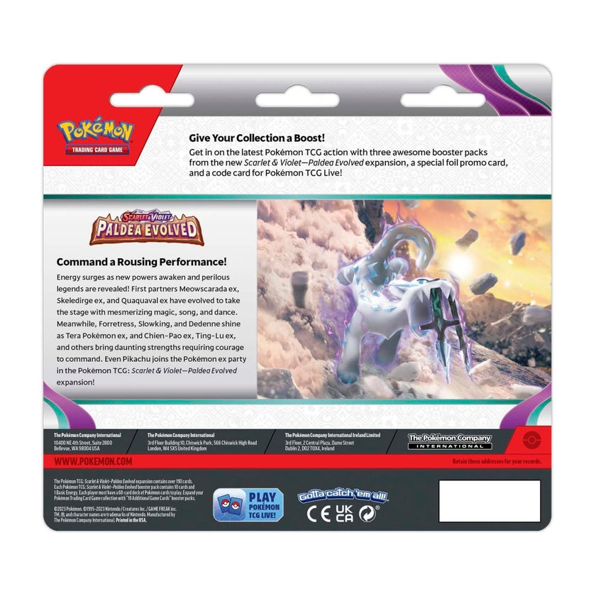 Pokémon TCG - Scarlet & Violet - Paldea Evolved - 3 Packs Blister (Tinkatink)