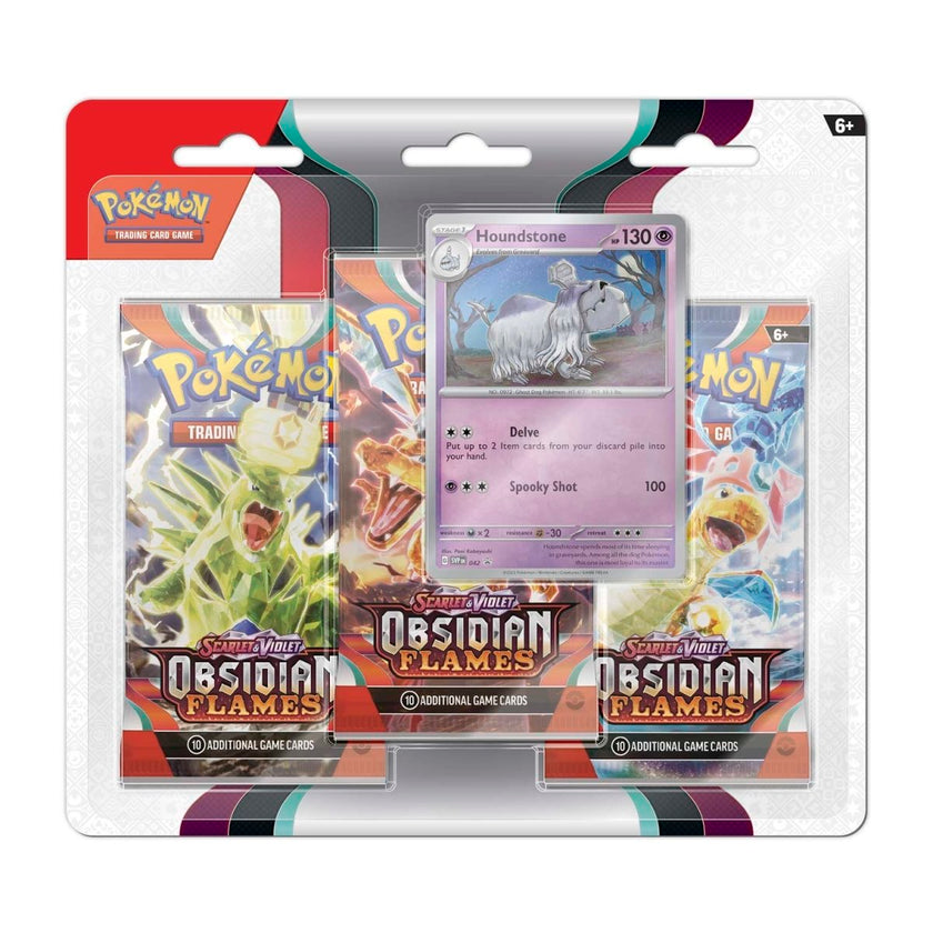 Pokémon TCG - Scarlet & Violet - Obsidian Flames - 3 Packs Blister (Houndstone)