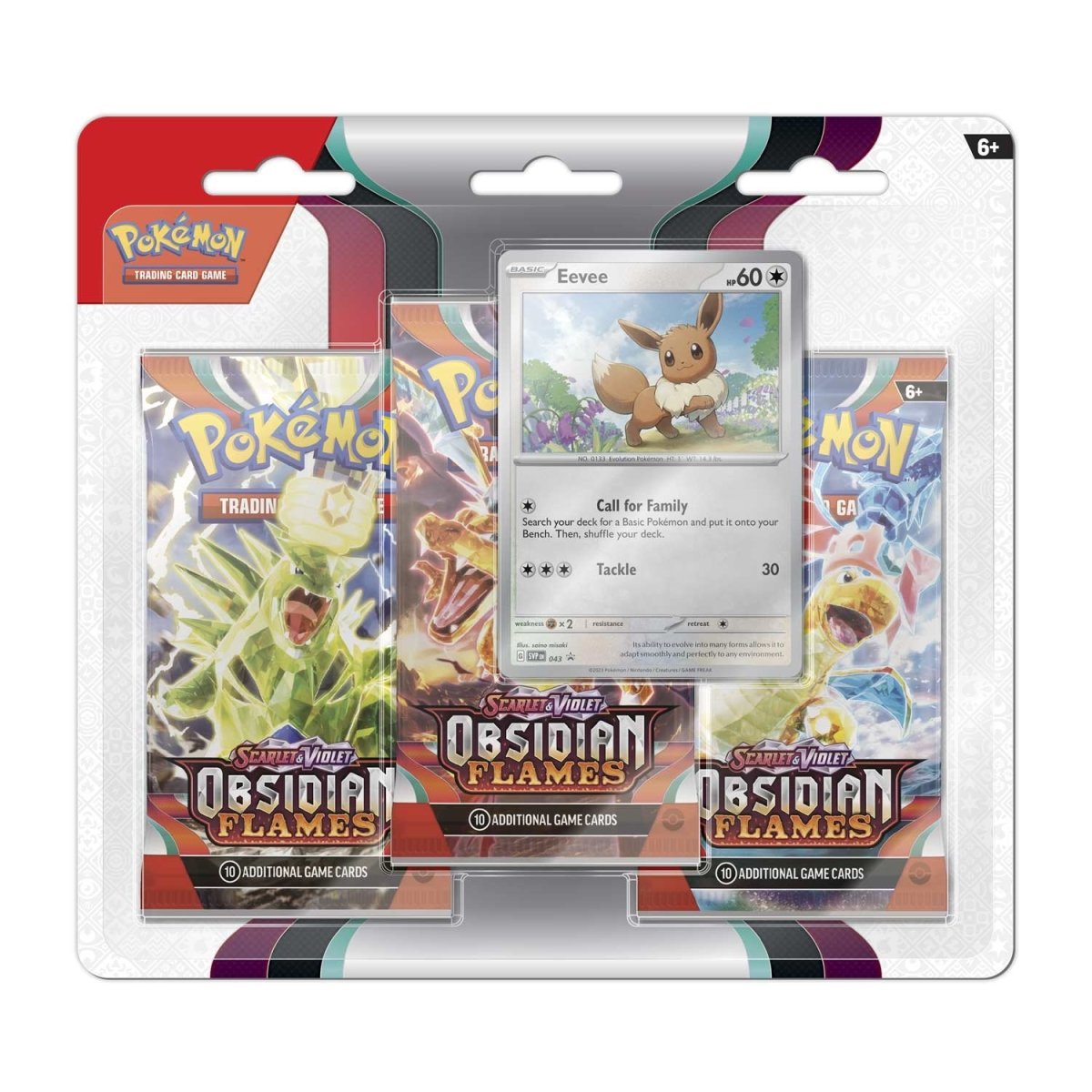 Pokémon TCG - Scarlet & Violet - Obsidian Flames - 3 Packs Blister (Eevee)
