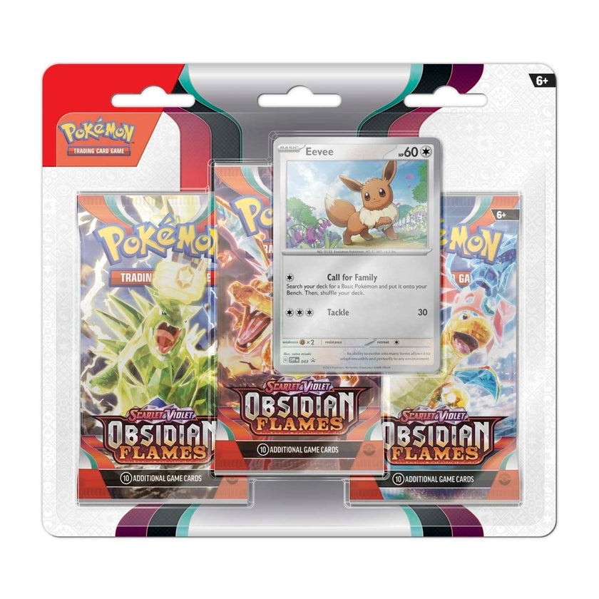 Pokémon TCG - Scarlet & Violet - Obsidian Flames - 3 Packs Blister (Eevee)