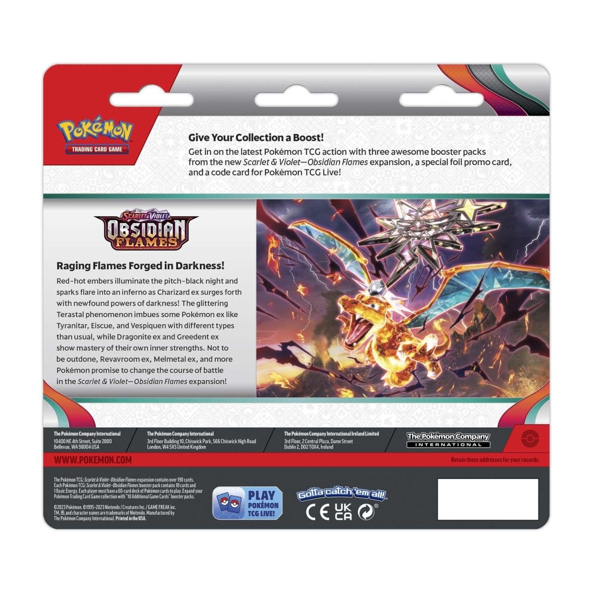 Pokémon TCG - Scarlet & Violet - Obsidian Flames - 3 Packs Blister (Houndstone)