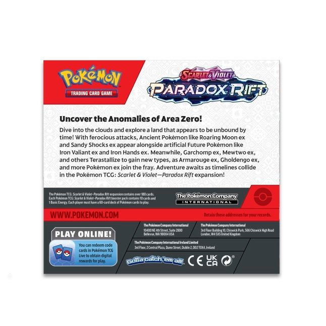 Pokémon TCG - Scarlet & Violet - Paradox Rift - Booster Box