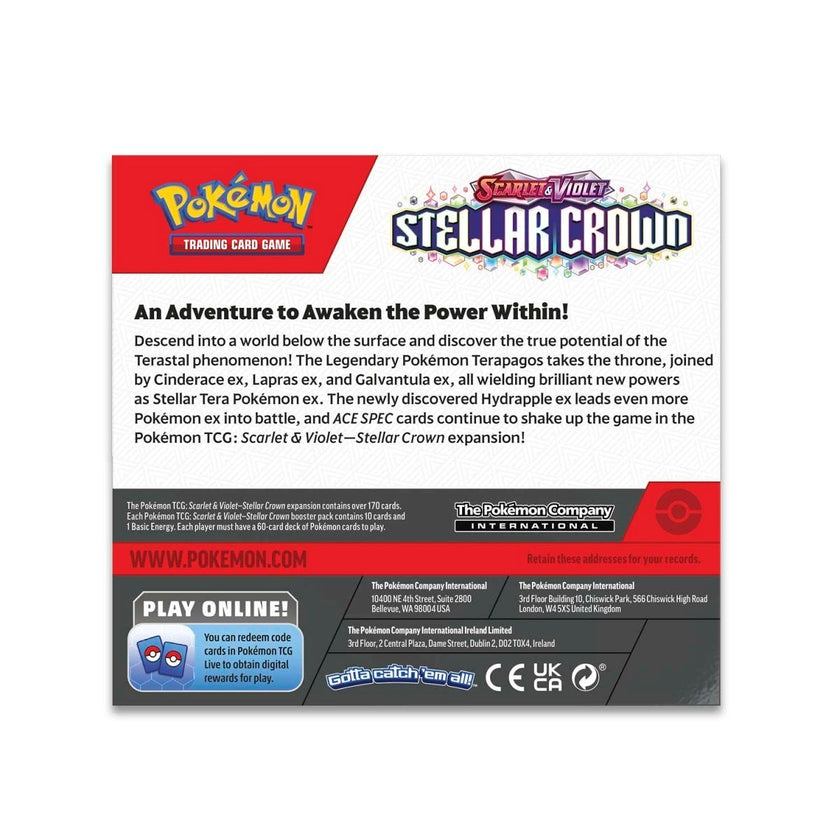 Pokémon TCG - Scarlet & Violet - Stellar Crown - Booster Box