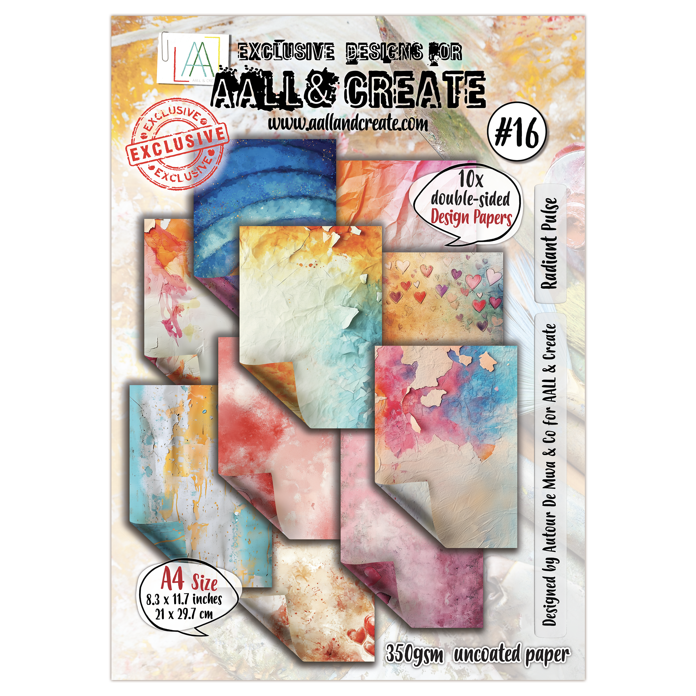 AALL and Create - A4 Design Paper - Radiant Pulse