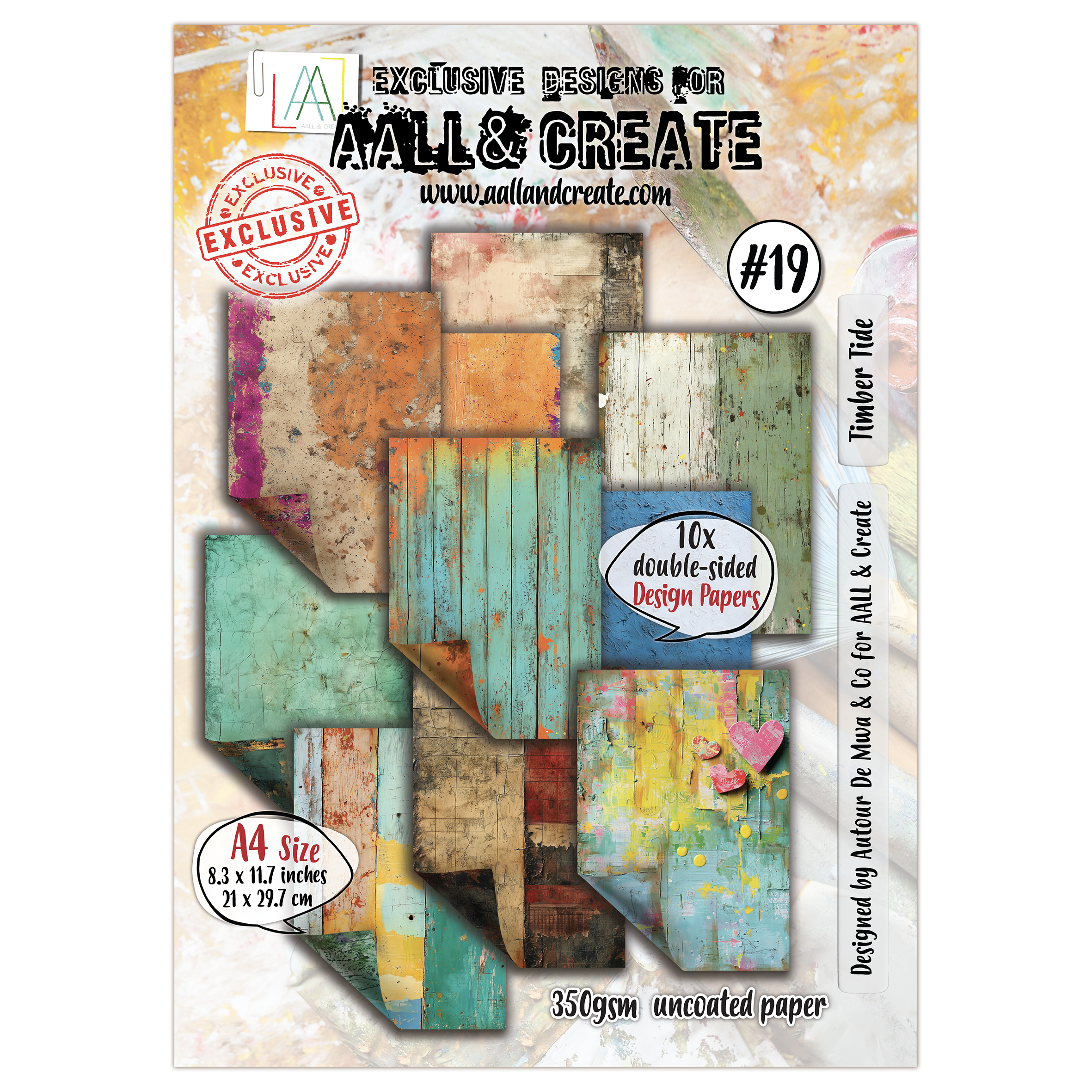 AALL and Create - A4 Design Paper - Timber Tide
