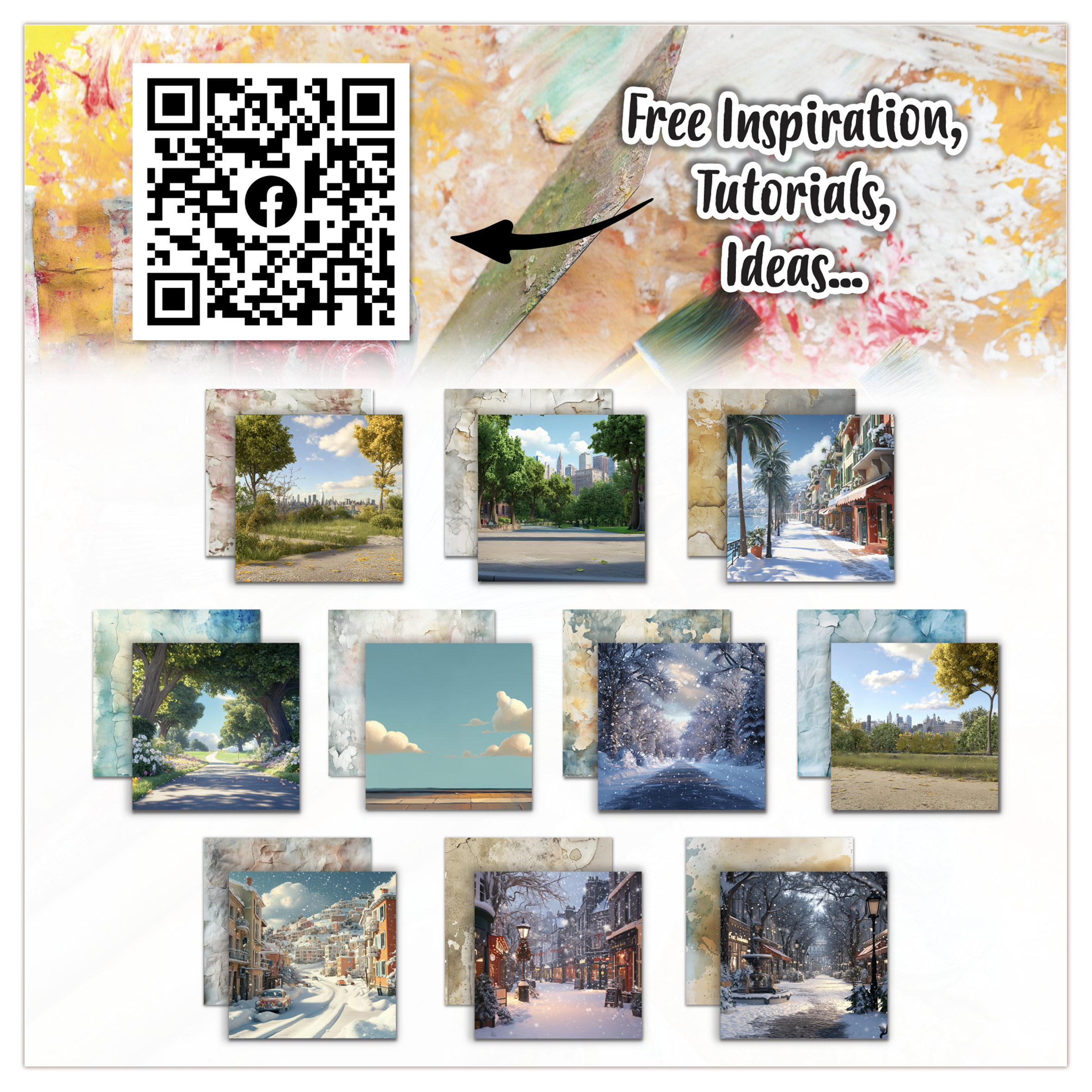 AALL and Create - 6x6 Design Paper - Faded Horizons