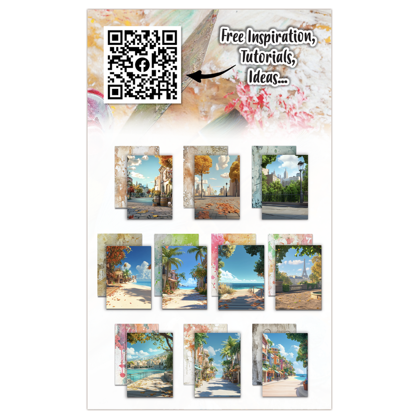 AALL and Create - A6 Design Paper - Sun-Kissed Streets