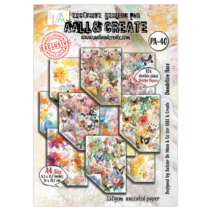 AALL and Create - A4 Design Paper - Dandelion Haze