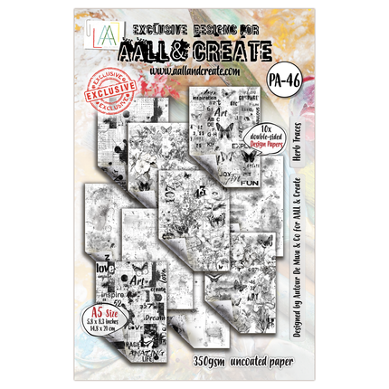 AALL and Create - A5 Design Paper - Herb Traces