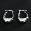 ARINA Chunky Shaped Hoops Silver