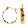 KANA Uneven Laddered Hoop Earrings