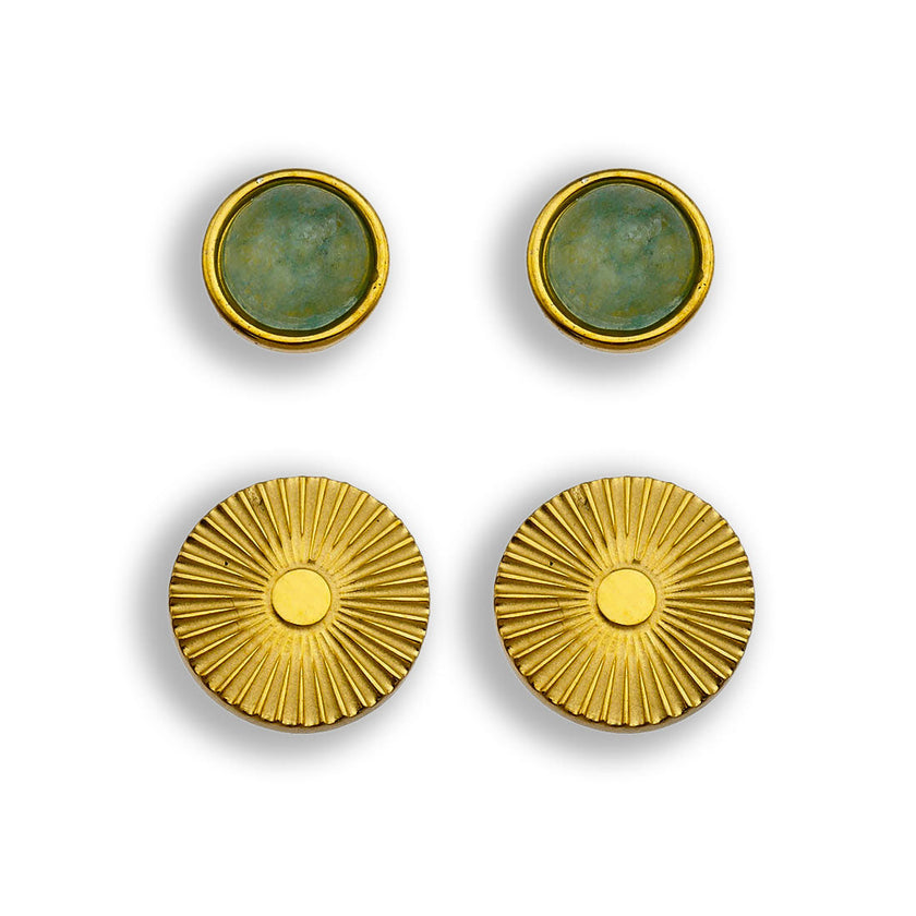 Boucles d'oreilles NATALIE, lot de 2 paires