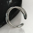 Bague en argent MIRANDA à trois anneaux entrelacés.