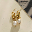 Boucles d'oreilles pendantes en perles d'eau douce naturelles CATH.