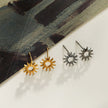 Style EDLA : Boucles d'oreilles créoles 'Nuit étoilée' Argent