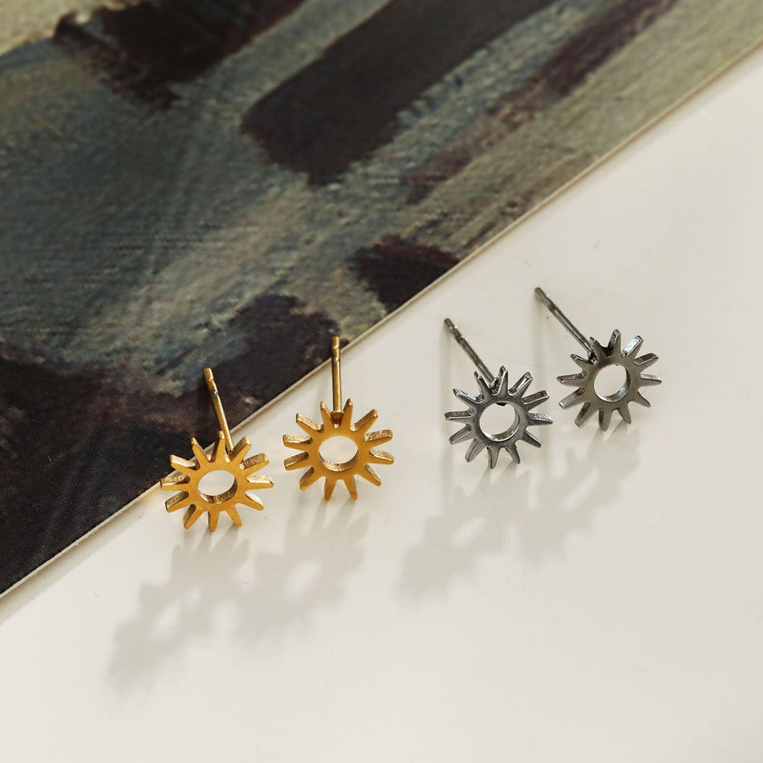 Style EDLA : Boucles d'oreilles créoles 'Nuit étoilée' Argent