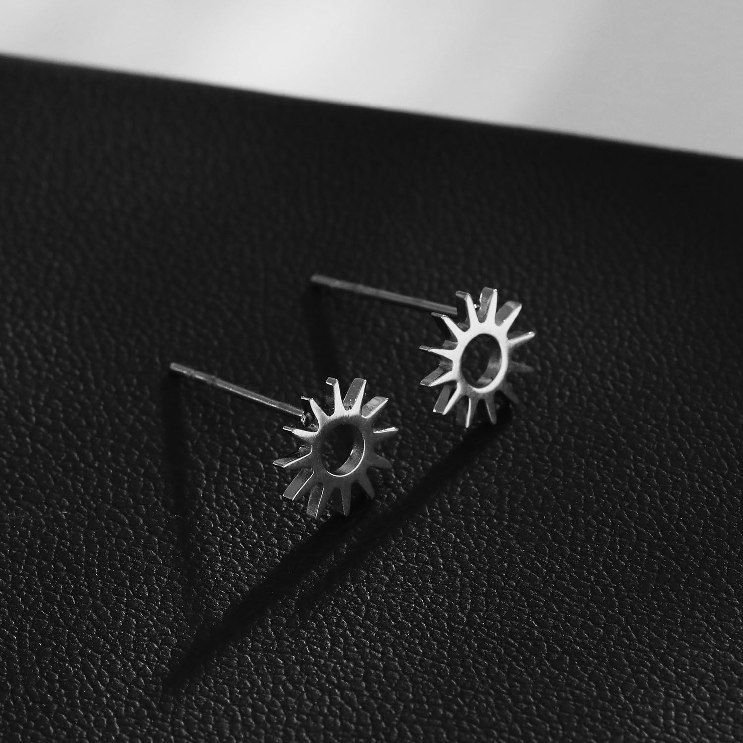 Style EDLA : Boucles d'oreilles créoles 'Nuit étoilée' Argent