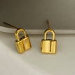 JUNI Mini Padlock Stud Earrings