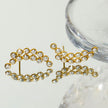 Boucles d'oreilles en zircone à silhouette incurvée KIANI Duo