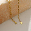 MAGENA Oval-Links & Adjoined Beads Statement Necklace
