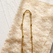 LEMOGES Gold: Beaded Rope Chain Necklace
